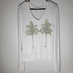 🦊VINTAGE WILDFOX TWIN PALMS LONG SLEEVE BAGGY BEACH JUMPER🦊